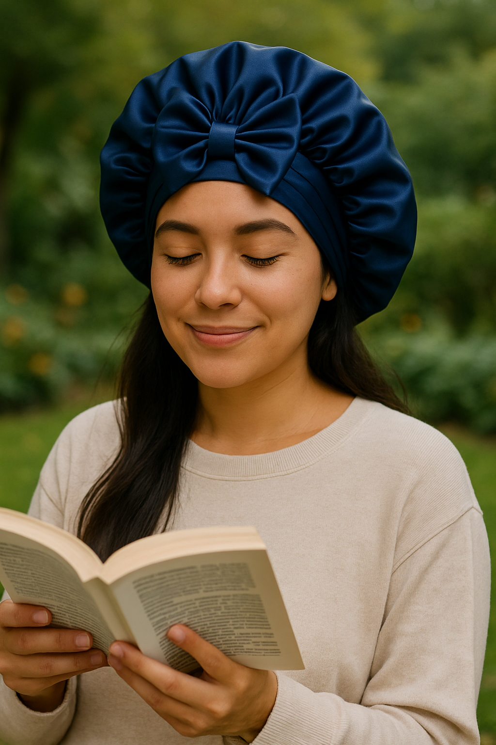 Bonnet en satin
