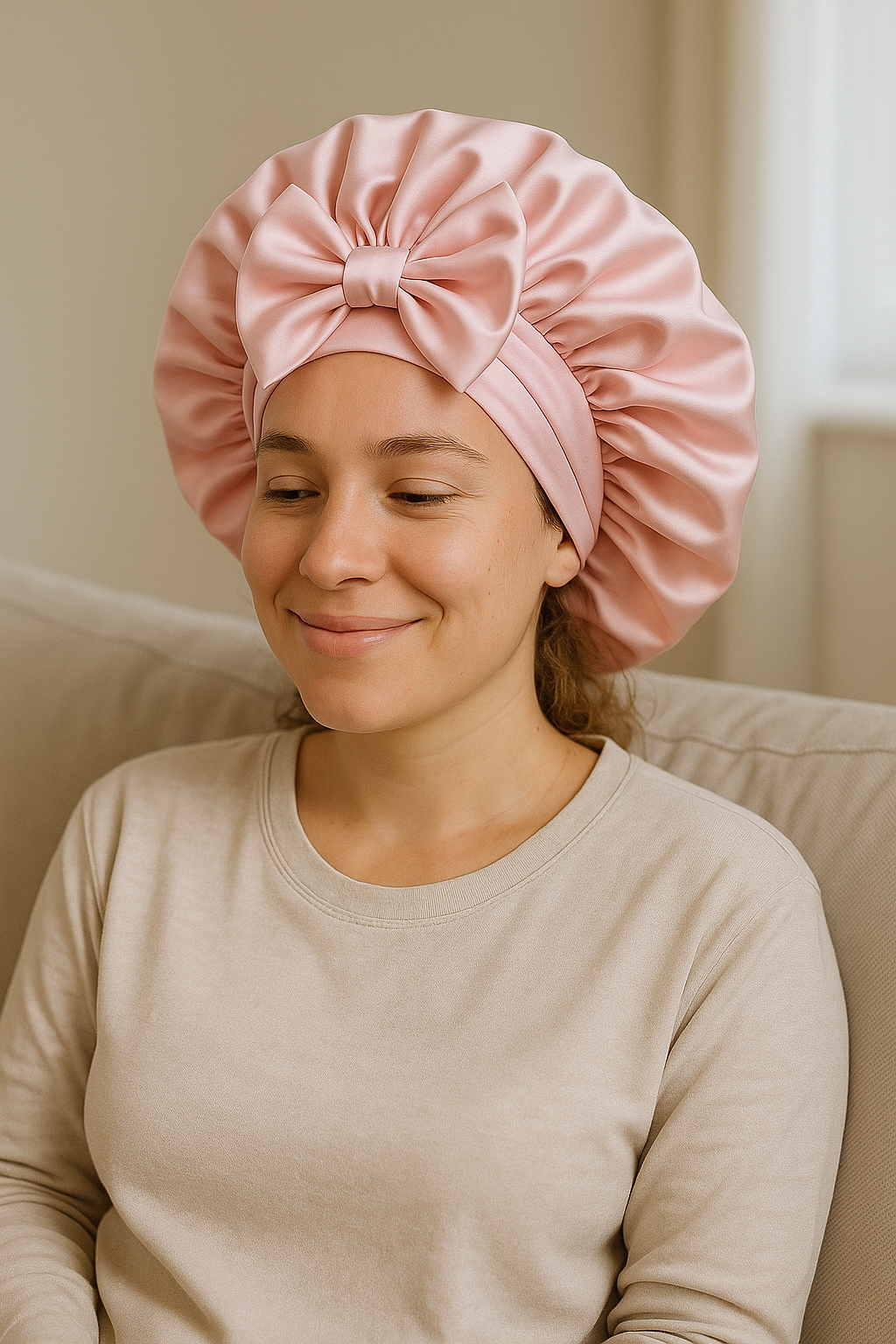 Bonnet en satin