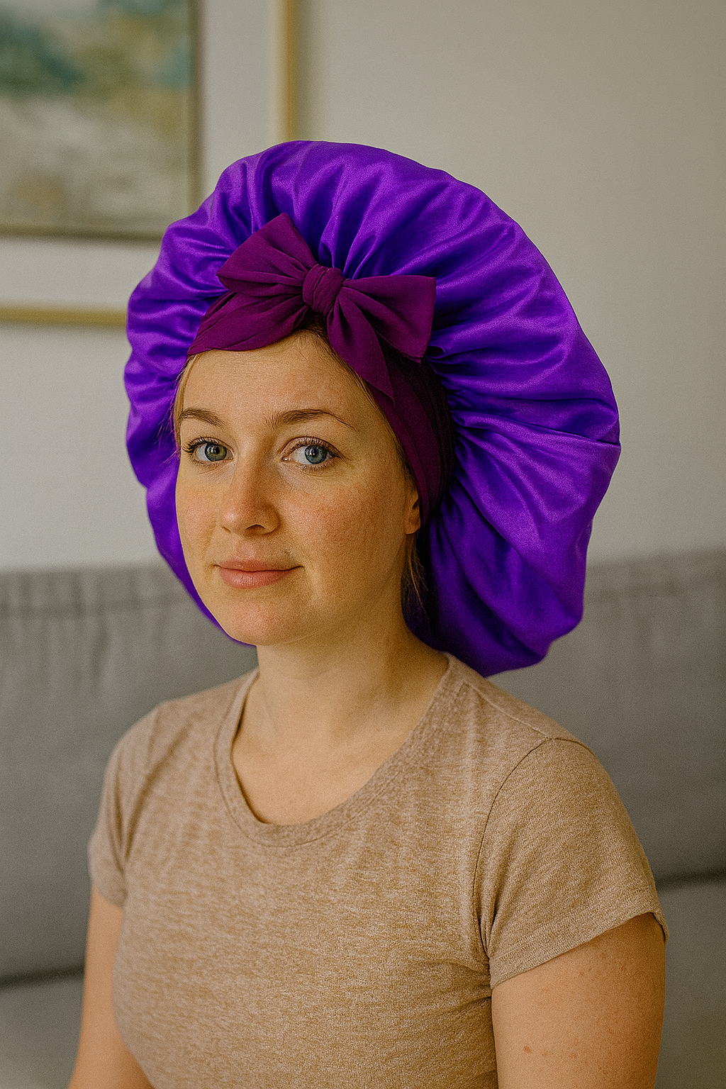 Bonnet en satin