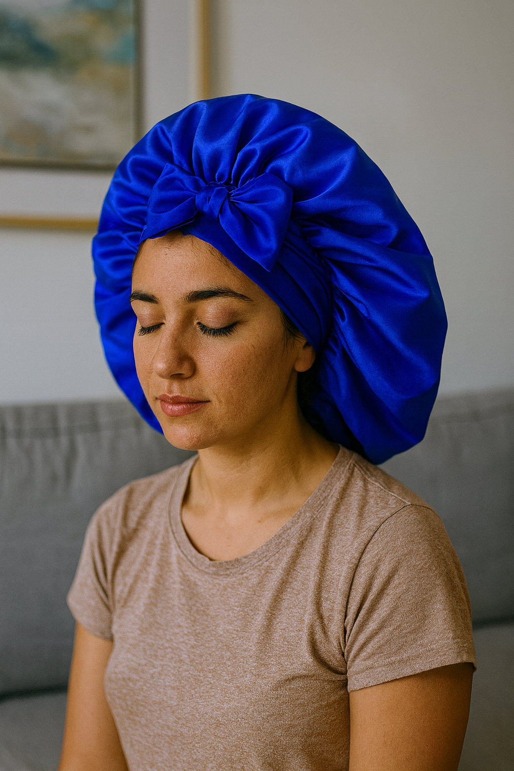 Bonnet en satin