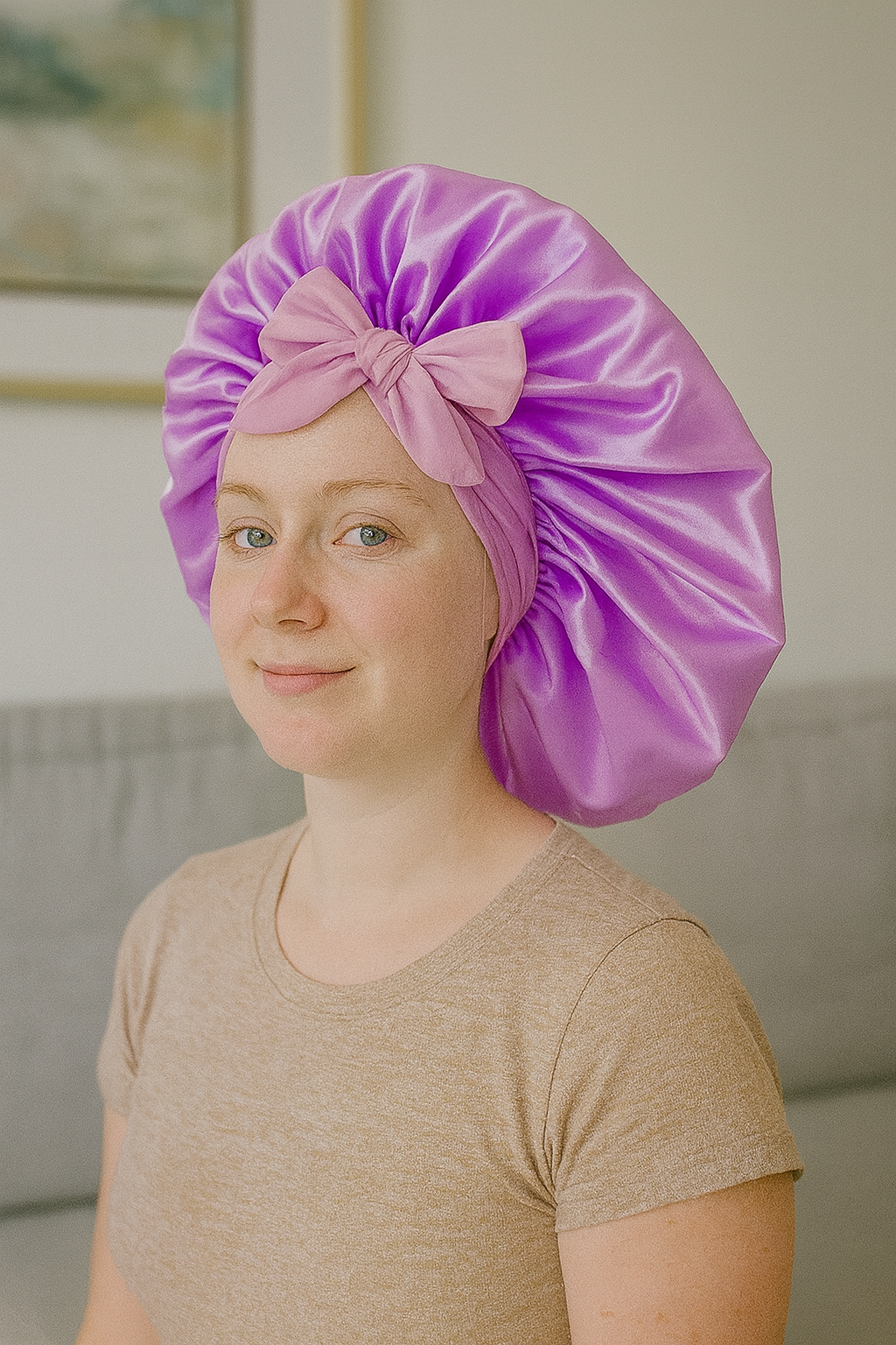 Bonnet en satin